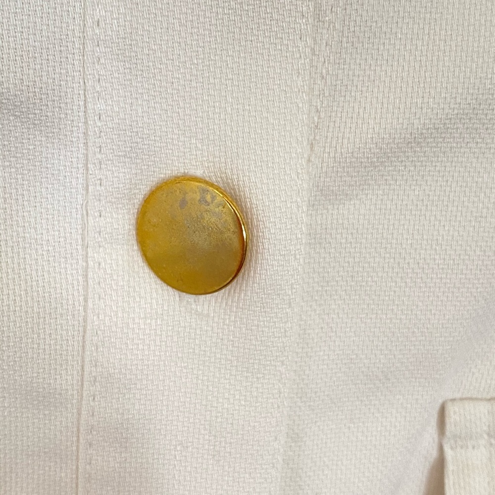 Ralph Lauren Button Up Cotton Dress, White, Size 6 - Picture 11 of 16